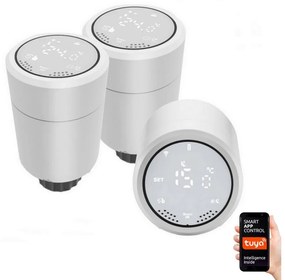 SET 3x cap termostatic Zigbee 2xAA/3V Tuya Immax 07732A