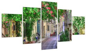 Tablou cu străzii mediteraneene de vară (125x70 cm), în 40 de alte dimensiuni noi