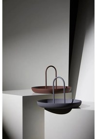 Tavă servire metalică Zone Singles, ø 20 cm, gri deschis