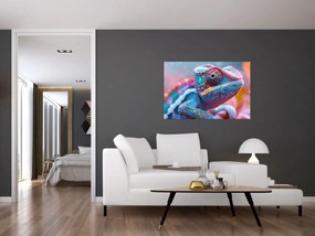 Tablou - Cameleon colorat (90x60 cm)