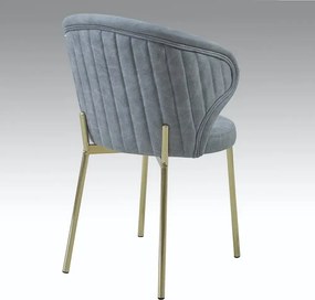 Scaun rolf  din metal coloare auriu