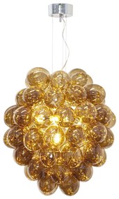 Lustră pe cablu ByRydens 4202230-5512 DELUXE 4xE14/5W/230V fumuriu/maro