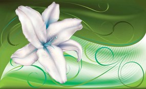 Fototapet - Arta florală - abstract (152,5x104 cm)