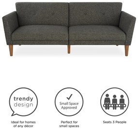 Canapea extensibilă gri 205 cm Regal - Novogratz