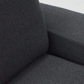 Nueva Textura Huse super elastice HARMONIA antracit fotoliu dublu (l. 140 - 180 cm)