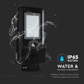 Lampă stradală solară cu senzor LED/20W/7,4V IP65 5400 mAh