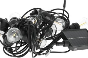 Ghirlandă solară LED dimabilă STARLIGHT NEO 20 x E27 / 3,7 V, 2700 K, IP54, 2400 mAh, 21,5 m + telecomandă
