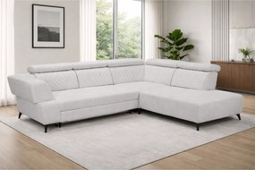 Coltar de living DELTA, sezlong dreapta, stofa gri - New York G003, 31