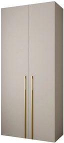 Dulap de haine 110 cm Carmela 40-3 (Cașmir + Auriu). 1126596