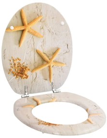 vidaXL Capac WC, MDF, model stea de mare