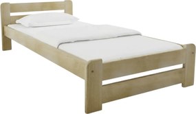 Pat de o persoana Laura 90x200 cm, pin Saltele: Fara saltea, Somiera pat: Cu lamele drepte