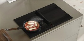 Plitа vitroceramica incorporabila cu sistem de aspirare Elica NikolaTesla Velvet BL/A/72, 7,2 kW, Capacitate de aspirare 620 m³/h, Autocapture, Comfort Silence, Bridge Zone, Stop&Go, Negru
