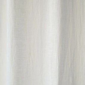 Draperie subțire cu tunel de prindere Linen Tales Daytime, 250 x 130 cm, alb