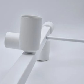 Lustră pe tijă ASTRID 8xE27/60W/230V alb