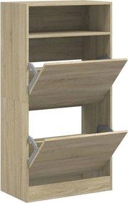 vidaXL Pantofar, stejar sonoma, 60x34x116 cm, lemn prelucrat