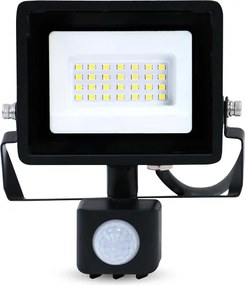 Nedis LLFLP16BLK - Proiector LED cu senzor de mișcare și senzor crepuscular, 20W, 230V, IP44