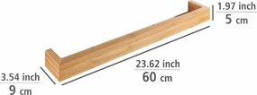 Wenko Raftă din bambus BAMBUSA – 60 cm, 60 cm
