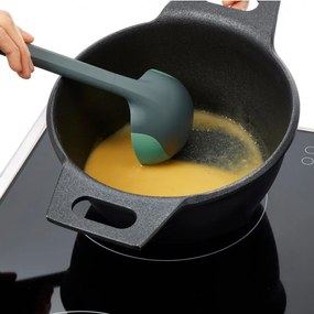 Polonic Lekue 1010180, 29 cm, Rezistent la zgarieturi, Cap flexibil, 4/220 °C, Verde