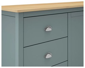 Comodă verde prăfuit din lemn de pin 150x80x40 cm Misti – Marckeric