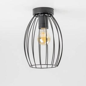 Plafonieră LED 1xE27/6,5W/230V neagră