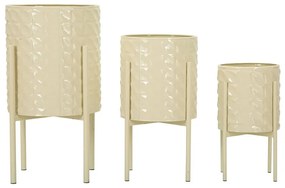 Ghivece decorative 3 buc. din metal ø 36 cm Betsy – Mauro Ferretti