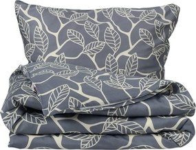 Lenjerie de pat Matex Satin Golden leaves , 140 x200 cm, 70 x 90 cm