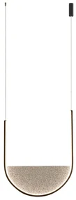 Lustra design modern LED DECO negru/ gri deschis