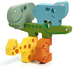 Puzzle din lemn în formă de animale pentru copii Djeco Puzzle