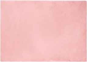 vidaXL Covor din de iepure sintetic antiderapant Olite Roz Poliester