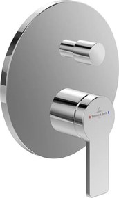 Baterie cada-dus incastrata Villeroy&Boch Architectura monocomanda crom lucios fara corp ingropat