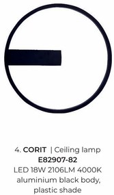 Plafoniera LED design minimalist CORIT 42,5cm