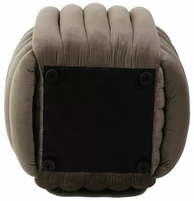 Taburet Bruni velvet bej inchis Tap.251