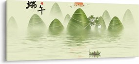 Tablou - Valea munțilot verzi (120x50 cm)