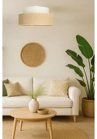 Plafonieră BOHO 1xE27/60W/230V alb/bej