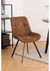 Scaune de dining maro 2 buc. Waylor – Actona