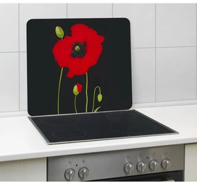 Protecție din sticlă temperată pentru peretele de lângă aragaz 50x56 cm Poppy – Maximex