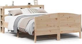 vidaXL Cadru de pat fără saltea, 160x200 cm, lemn masiv pin