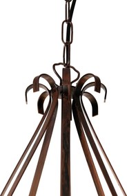 Candelabru inteligent maro ruginiu cu 8 lumini inclusiv Wifi B35 - Giuseppe