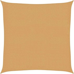 vidaXL Pânză parasolar, nisipiu, 3x3 m, pătrat, 160 g/m², HDPE