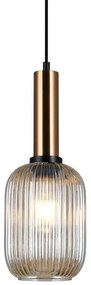 Lustră pe cablu ANTIOLA 1xE27/40W/230V 113 cm bronz ITALUX PND-5588-1M-BRO+AMB