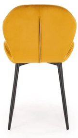 Scaun K538 velvet mustariu H85 cm