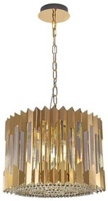 Lustră pe lanț RITZ 7xE14/40W/230V d. 42 cm auriu