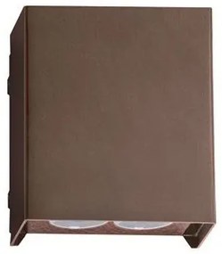 Aplica LED exterior iluminat sus si jos IP65 ELIO corten