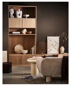 Bibliotecă modulară cu aspect de lemn de stejar 110x199 cm Modulair – vtwonen