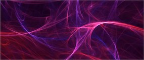 Tabloul abstract cu linii curbe (120x50 cm)