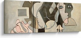 Tablou - Cubismul (cu ceas) (90x30 cm)