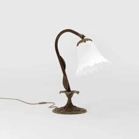 Veioza, Lampa de masa din alama cu detalii gravate Dalida