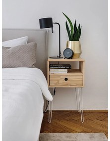 Pat matrimonial 180x200 cm gri deschis tapițat cu somieră Sary – Bobochic Paris