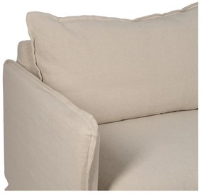 Canapea crem cu tapițerie din in 200 cm – Ixia