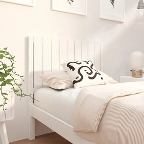 818851 vidaXL Tăblie de pat, alb, 95,5x4x100 cm, lemn masiv de pin